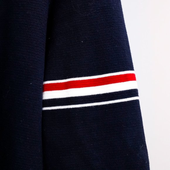 Thom Browne Navy Milano Stitch Long Cardigan - Picture 8 of 15